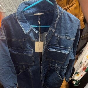 Universal Thread Blue Denim Jumpsuit